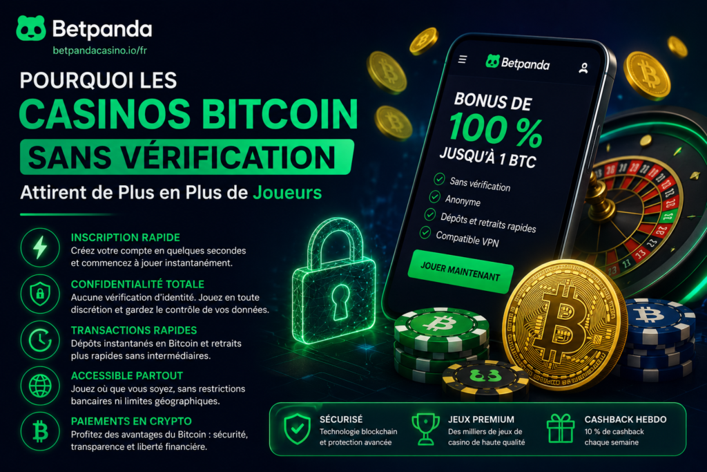 Pourquoi les Casinos Bitcoin Sans Vérification Attirent de Plus en Plus de Joueurs
